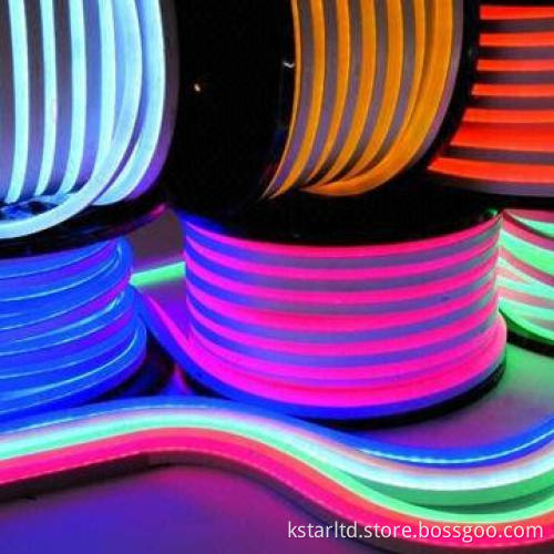 LED Neon Rope Light, 80 RGB LEDs/Meter, Sized 13 x 26mm, Made of Milky PVC Material